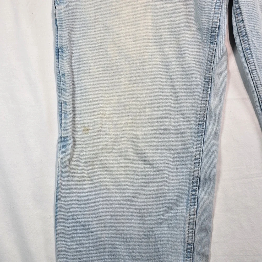 Bershka Carpenter Jeans Mens 30 Light Wash Denim Straight Leg Utility Pants - Picture 6 of 16
